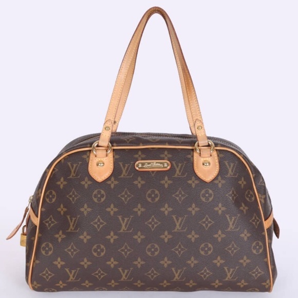💎✨DISCONTINUED zipper closure  LOUIS VUITTON BAG montorgueil gm - Picture 2 of 16